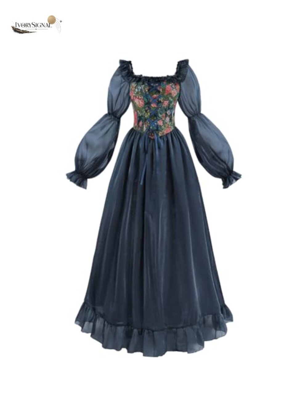 Renaissance Ball Gown Victorian Medieval Costume Chiffon Dress